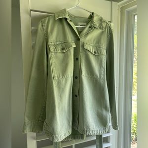 Zara Denim - Green Shirt Jacket